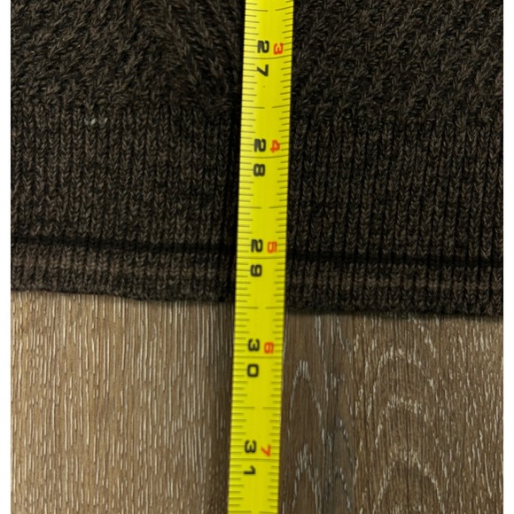 Tommy Bahama Men's Quarter-Zip Sweater Large Brown Herringbone Pullover Preppy - Picture 8 of 8